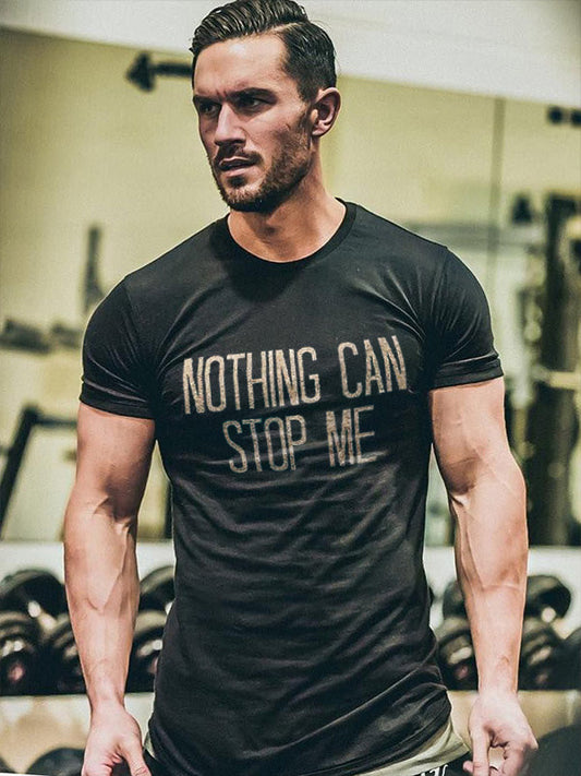 Nothing Can Stop Me Printed Men's T-shirt