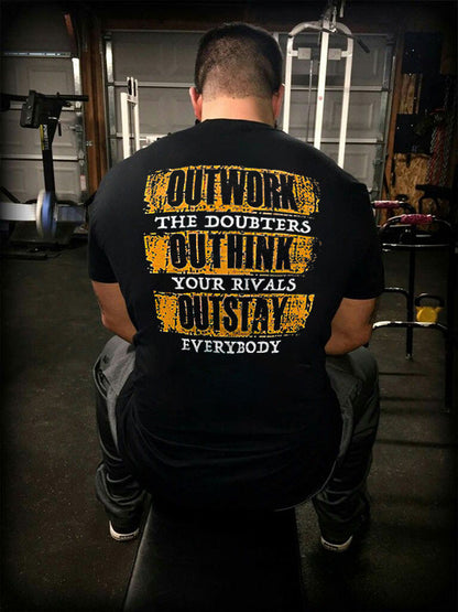 Outwork The Doubters Printed Men's T-shirt