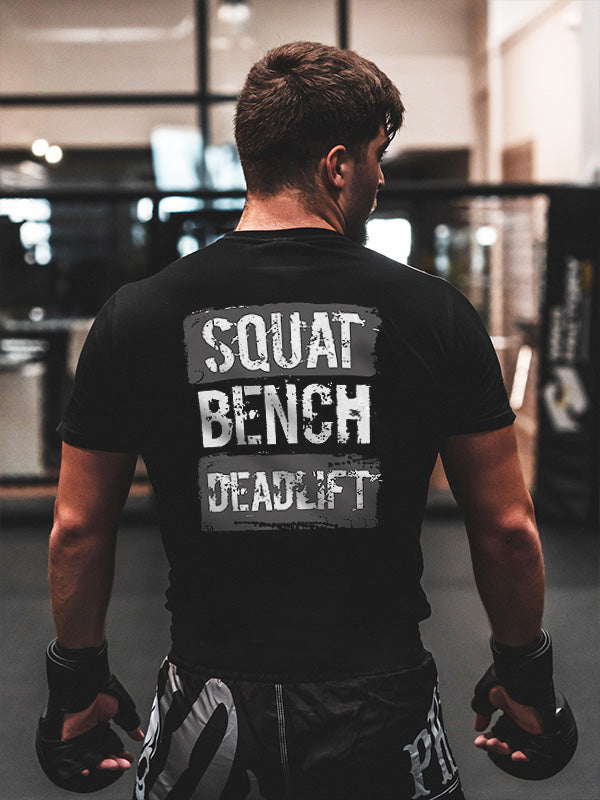 Squat Bench Deadlift Printed Men's T-shirt