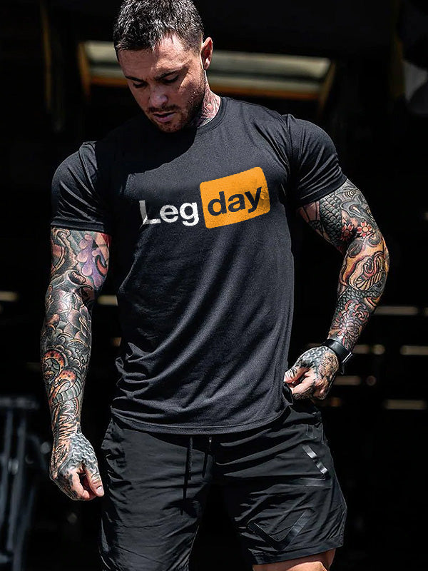 Leg Day Printed Men's T-shirt