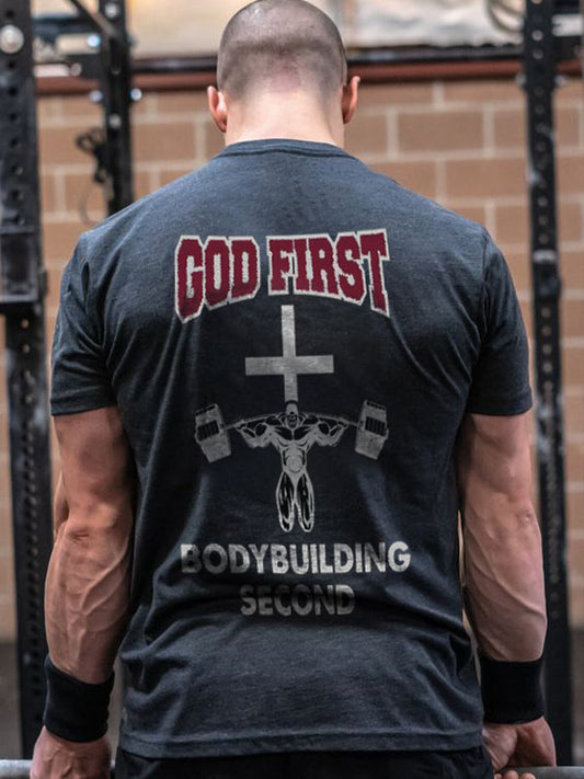 God First Printed Men's T-shirt