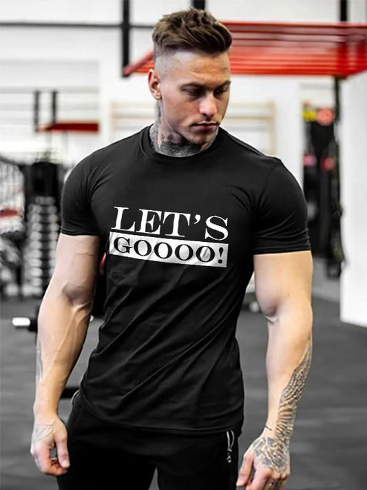 Let's Goooo! Printed Men's T-shirt