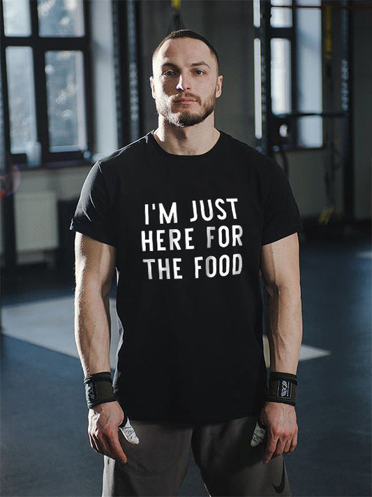 I'm Just Here For The Food Printed Men's T-shirt