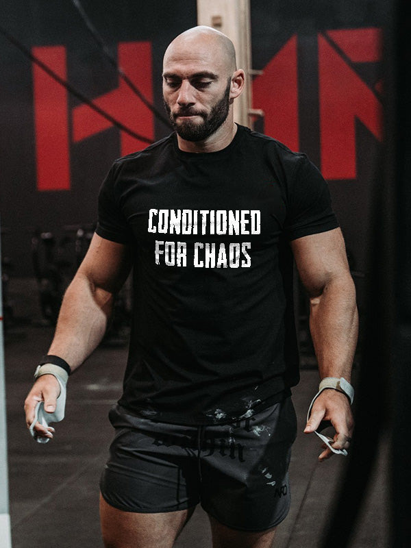 Conditioned For Chaos Printed Men's T-shirt