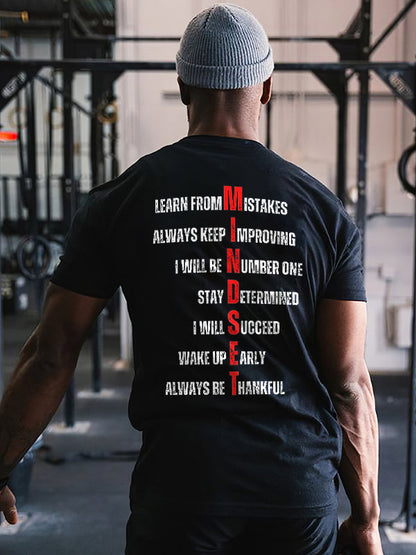 Learn From Mistake Printed Men's T-shirt