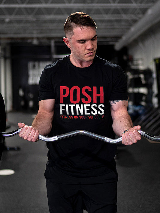 Posh Fitness, Fitness On Your Schedule Printed Men's T-shirt