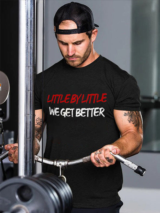 Little By Little, We Get Better Printed Men's T-shirt