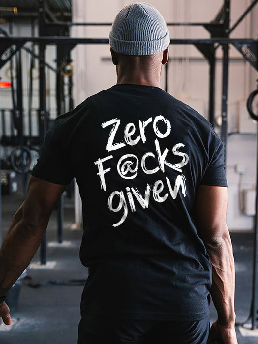 Zero F**Ks Given Printed Men's T-shirt