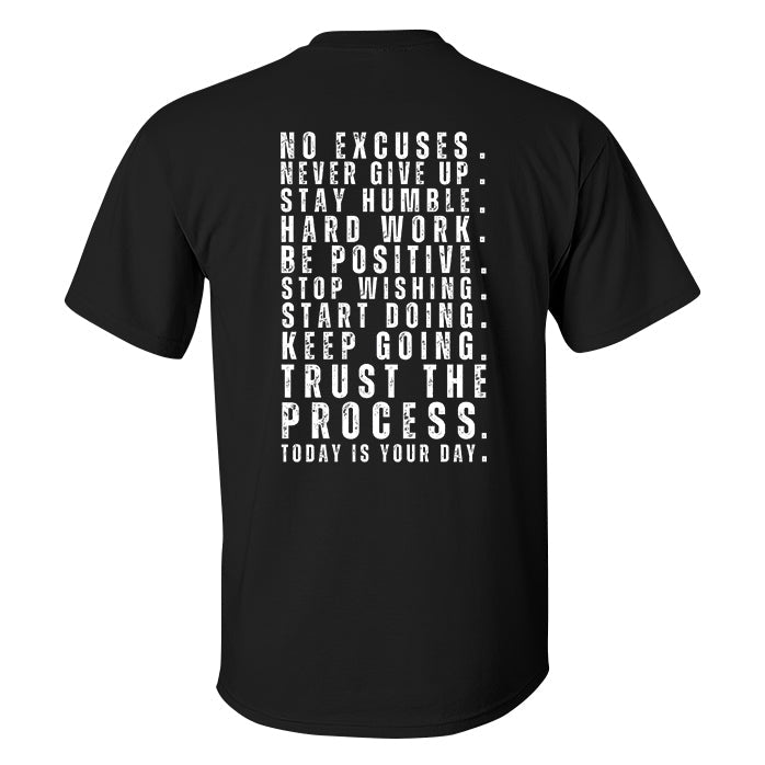 No Excuses Printed Men's T-shirt