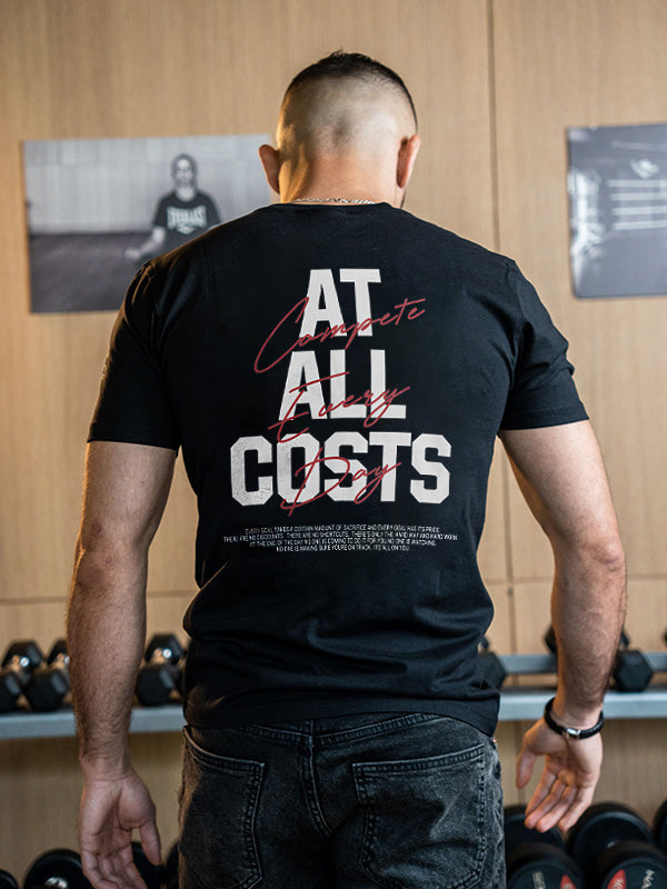 At All Costs Printed Men's T-shirt