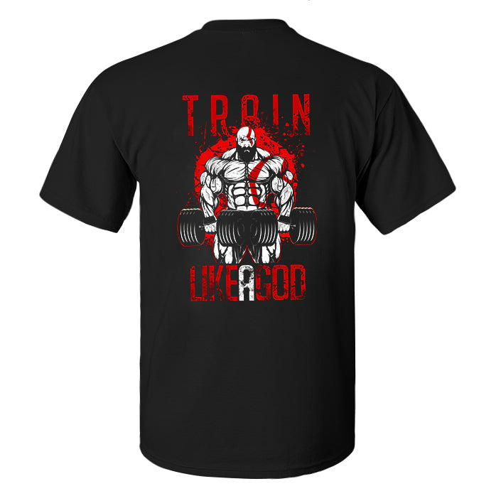 Train Like A God Printed Men's T-shirt