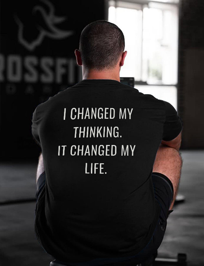 I Changed My Thinking Printed Men's T-shirt