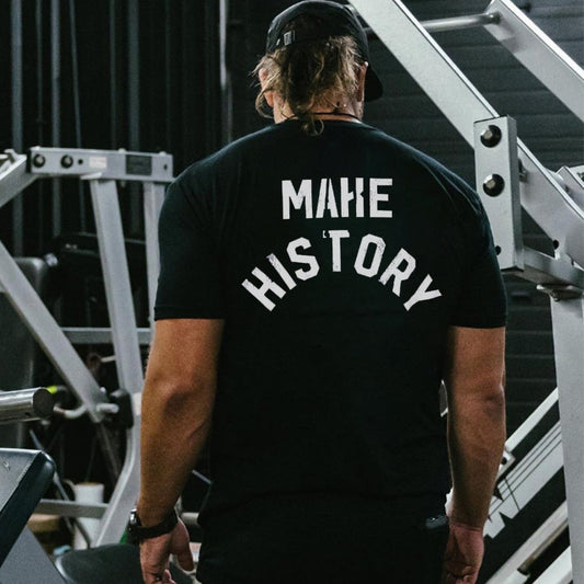 Make History Printed Men's T-shirt