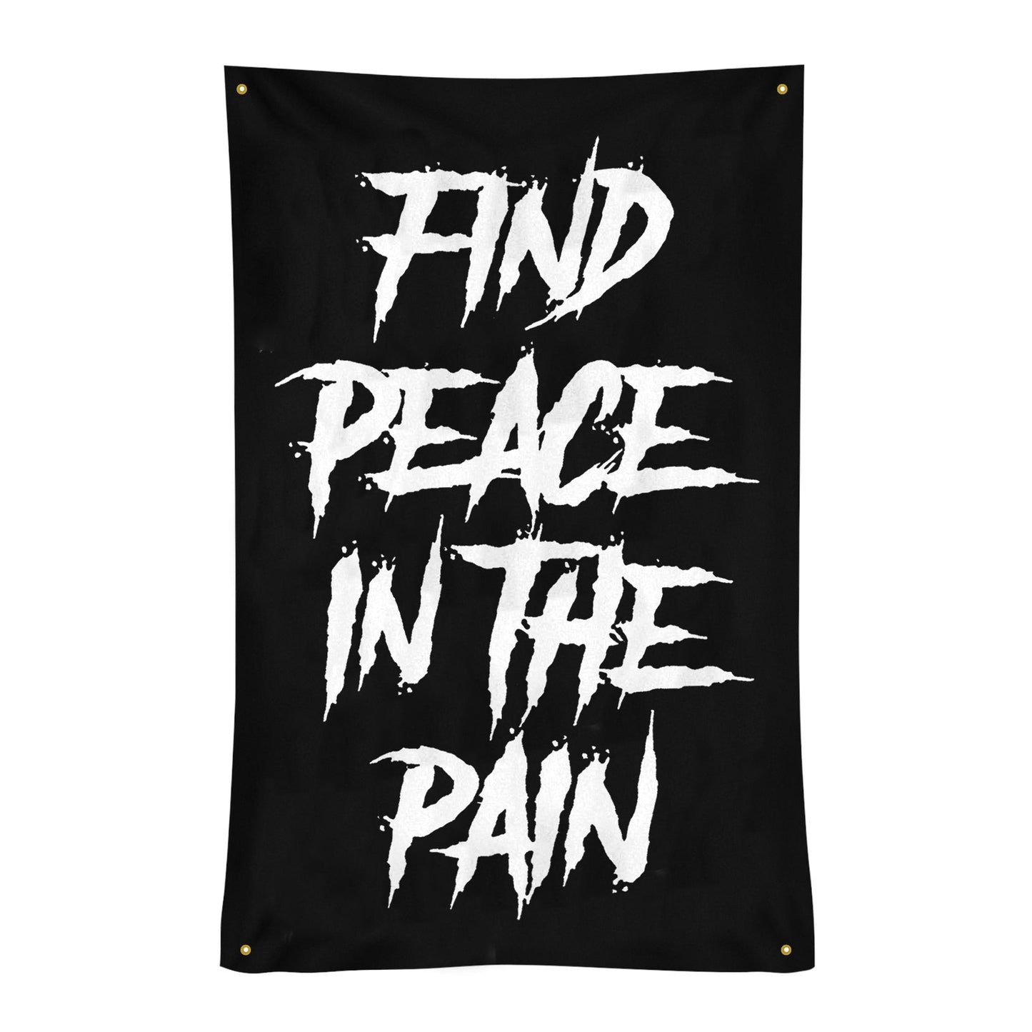 Find Peace In The Pain Print Flags