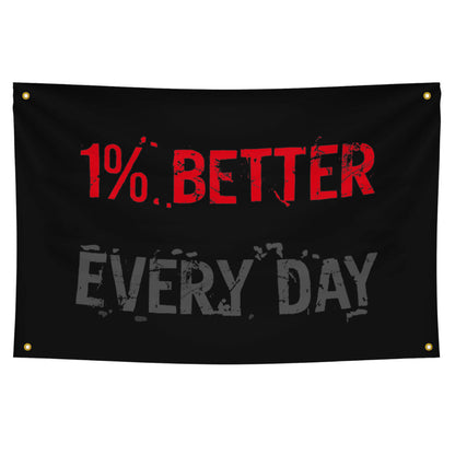 1% Better Every Day Print Flags