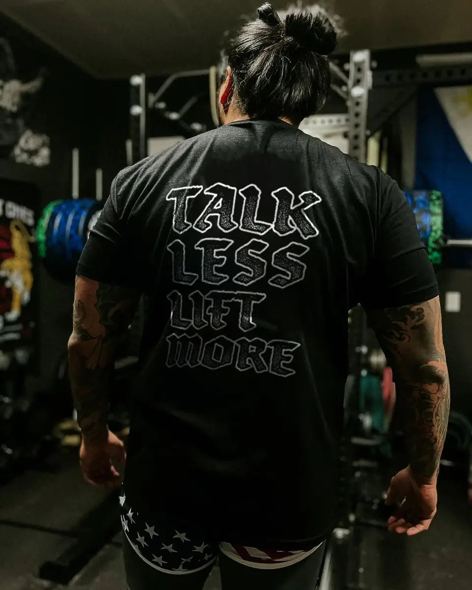 Talk less Lift more Print Men's T-shirt