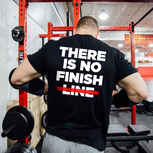 There Is No Finish Line Printed Men's T-shirt