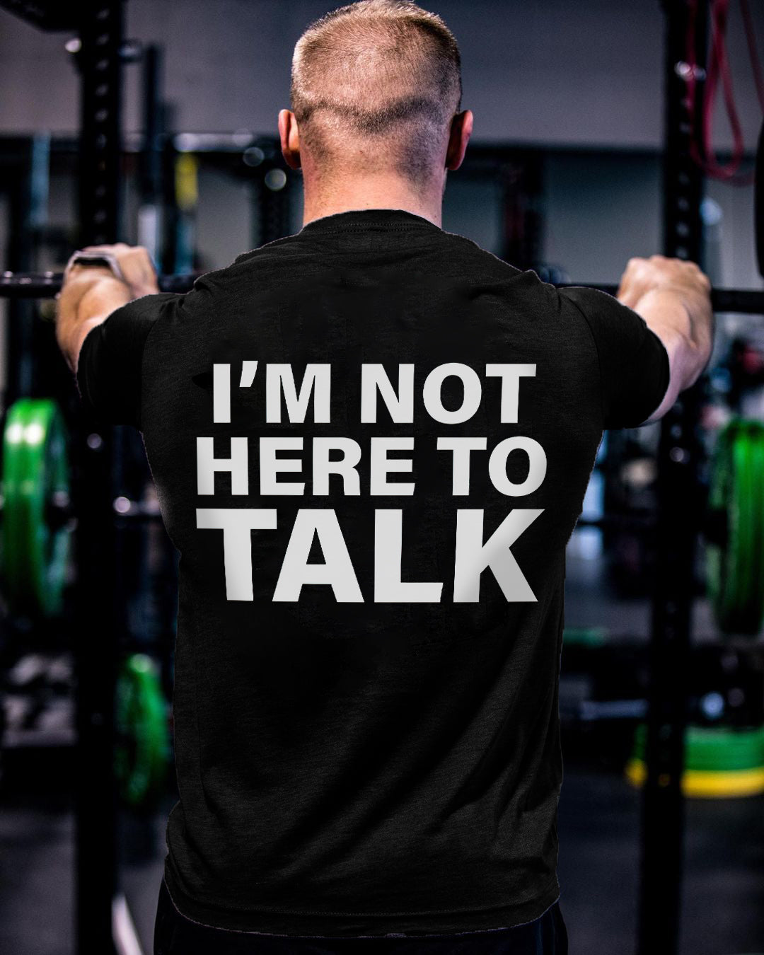 I'm Not Here To Talk Printed Men's T-shirt