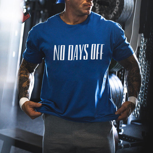 No Days Off Printed Men's T-shirt