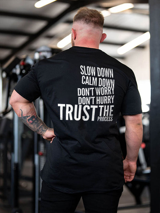 Slow Down Calm Down Printed Men's T-shirt