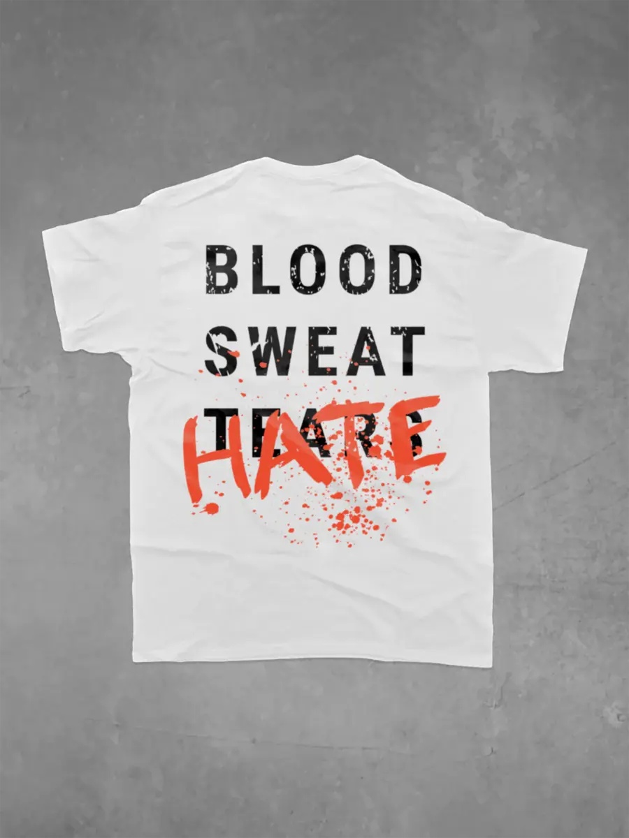 Blood sweat tears hate  Print Men's T-shirt