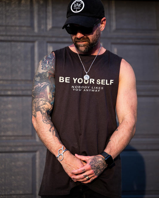 Be Your Self Printed Men's Vest