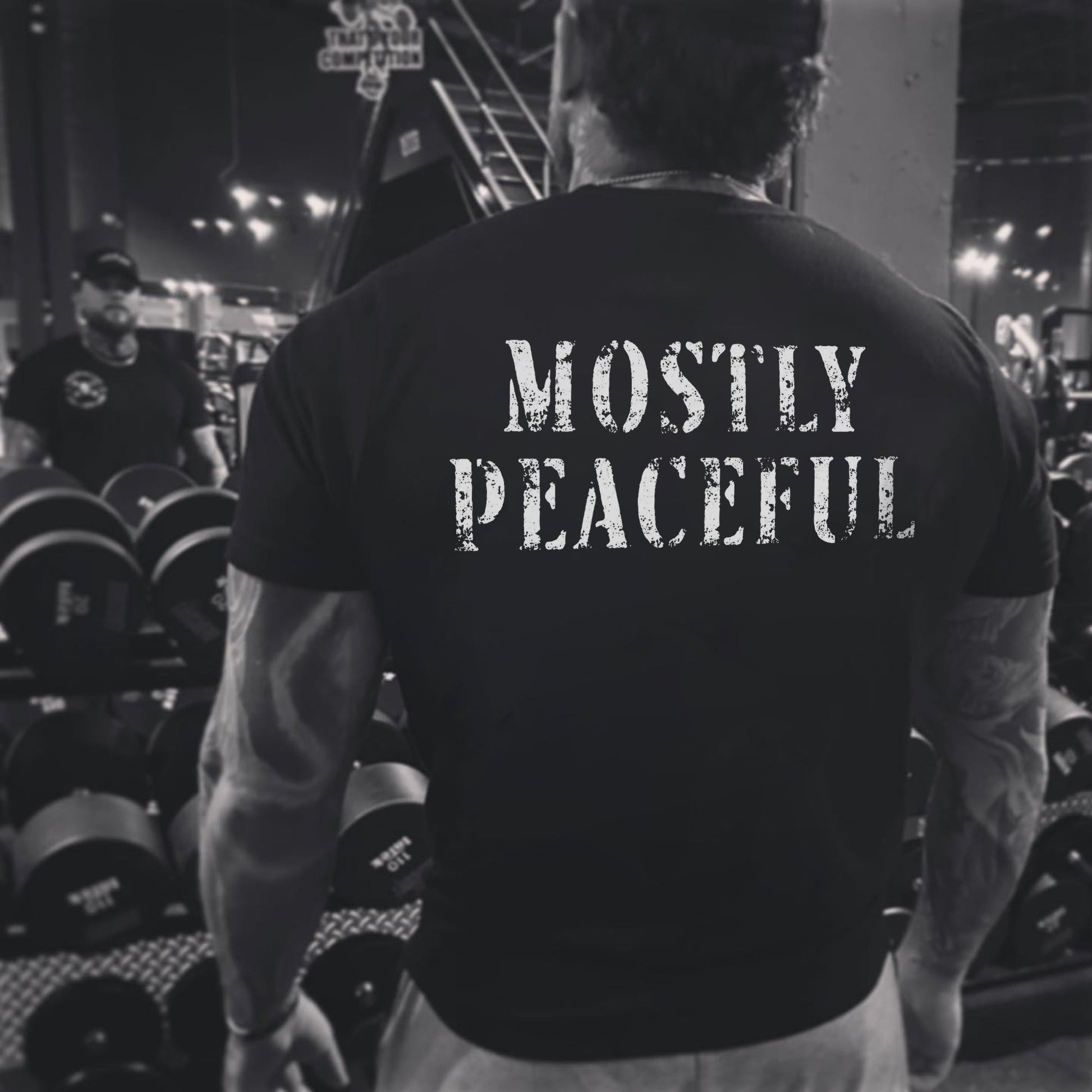 Mostly Peaceful Printed Men's T-shirt