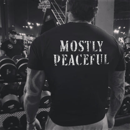 Mostly Peaceful Printed Men's T-shirt