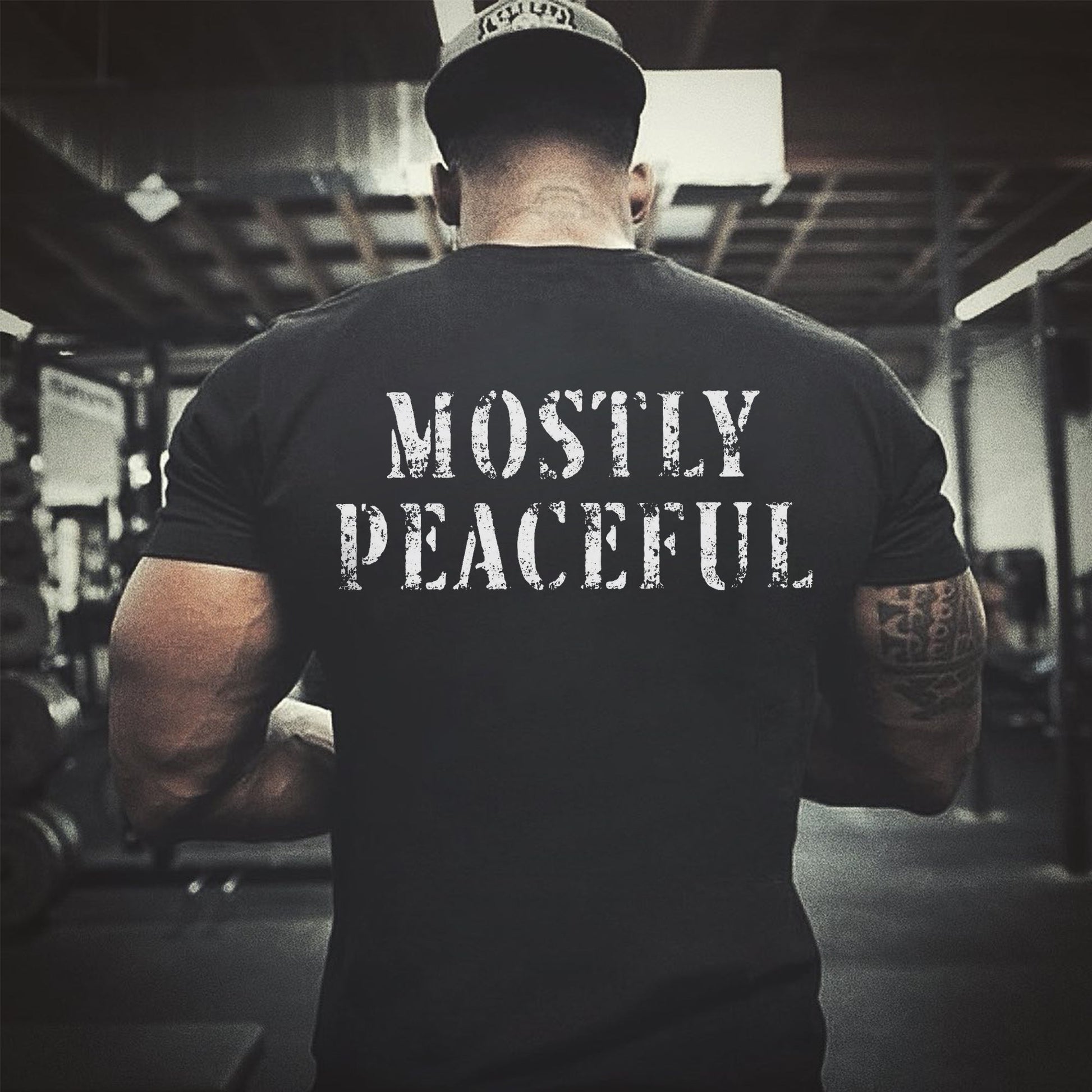 Mostly Peaceful Printed Men's T-shirt