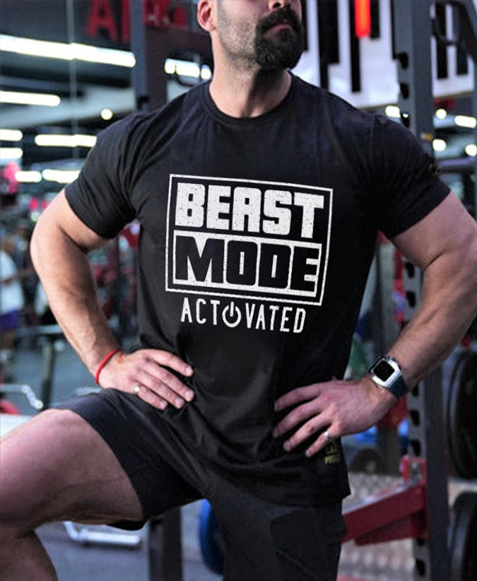 Beast Mode Activated Printed Men's T-shirt