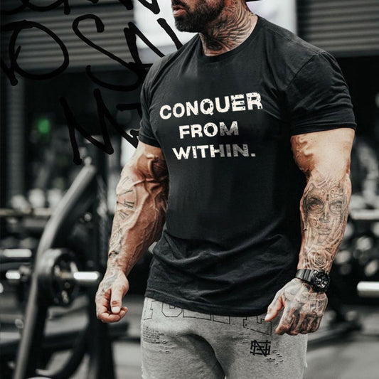 Conquer From Within Printed Men's T-shirt