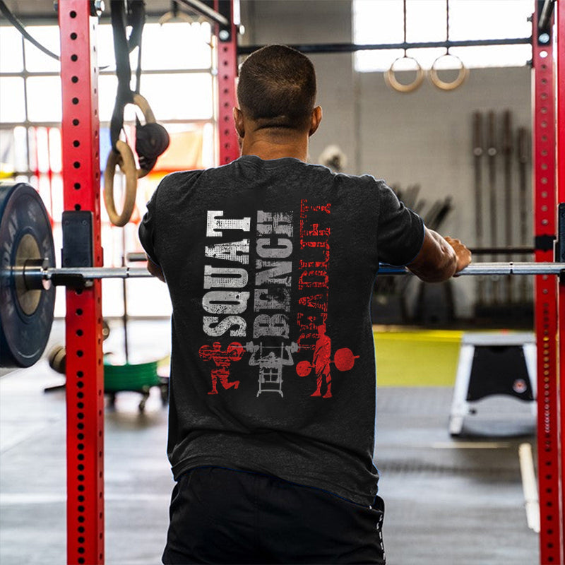 Squat Bench Deadlift Printed Men's T-shirt