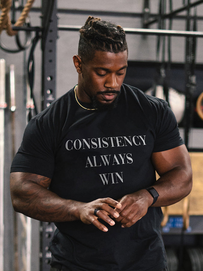 Consistency Always Win Printed Men's T-shirt