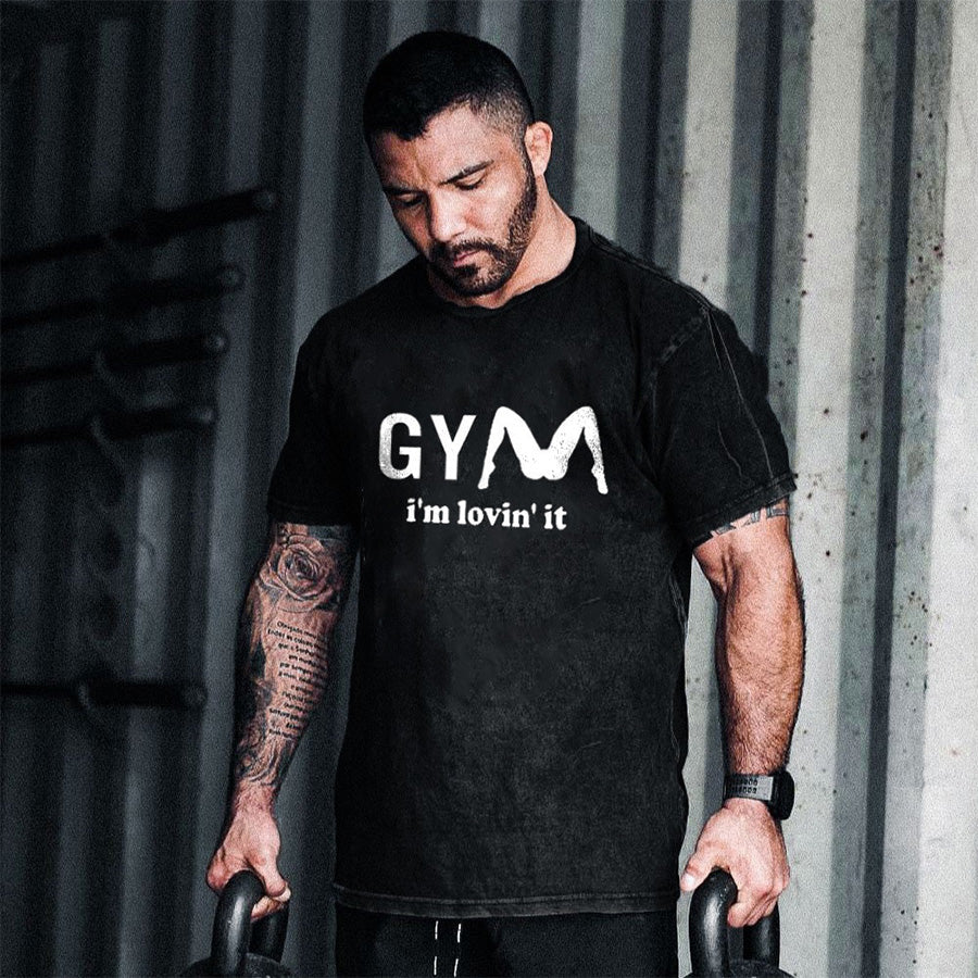 GYM I'm Lovin' It Printed Men's T-shirt