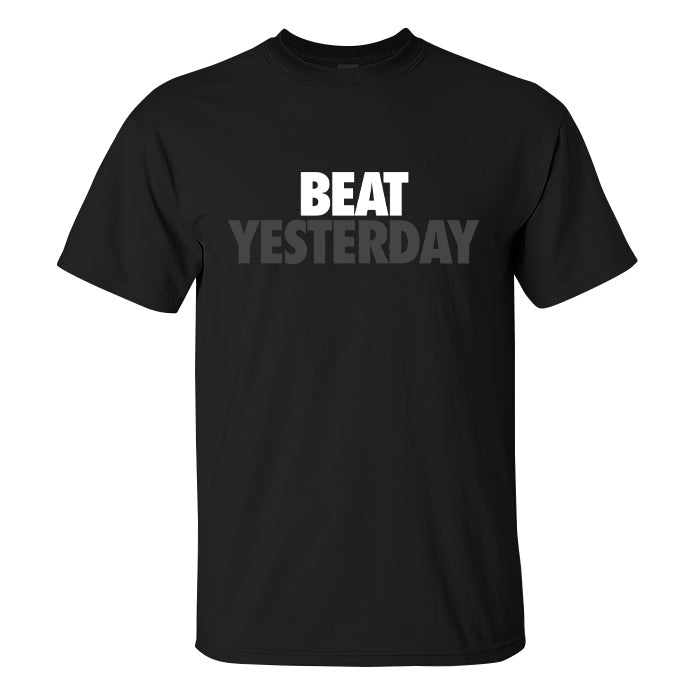 Beat Yesterday Print Men's T-shirt