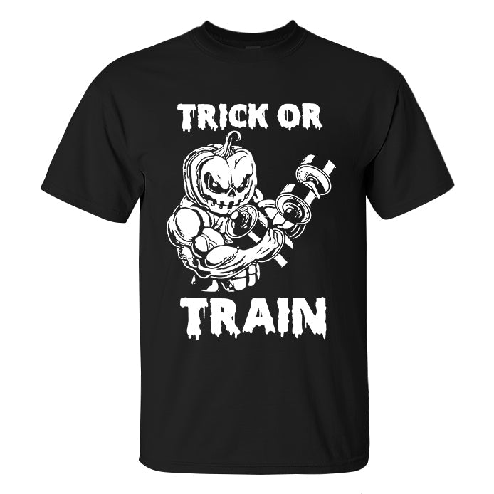 Trick Or Train Printed Men's T-shirt