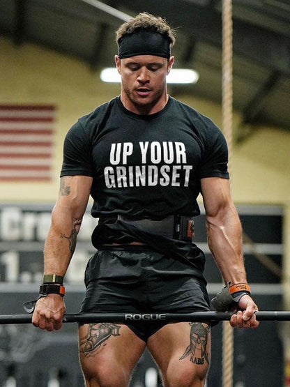 Up Your Grindset Printed Men's T-shirt