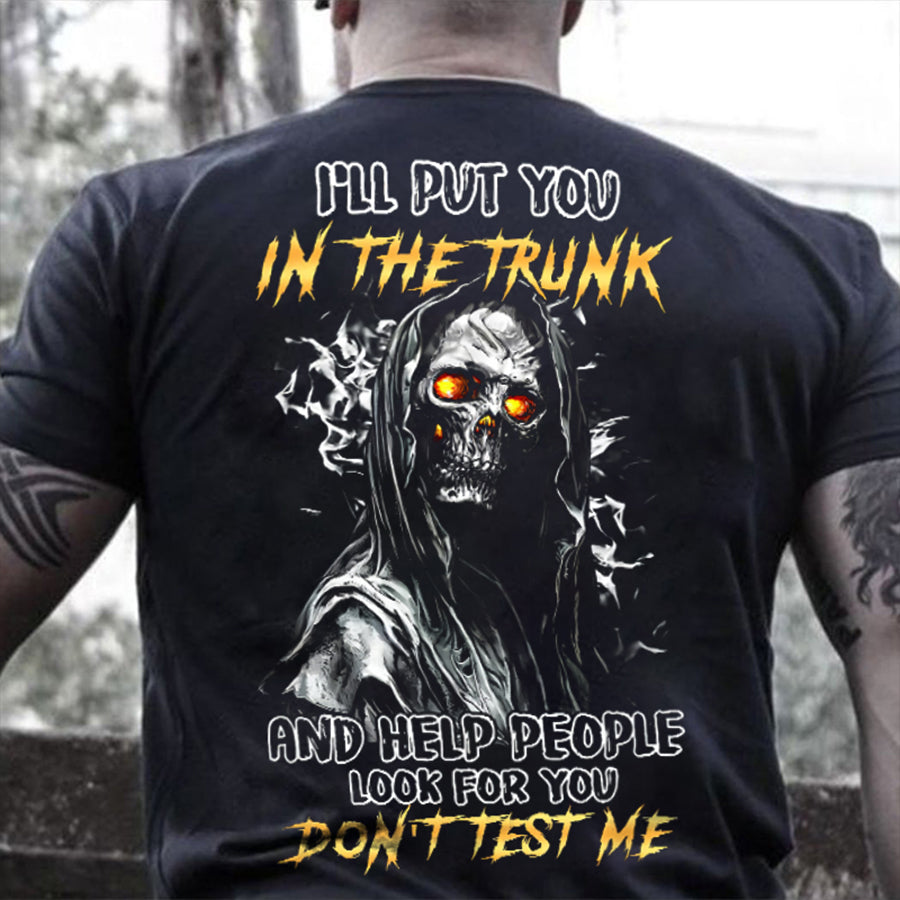 Viking I'll Put You In The Trunk And Help People Look For You Printed Men's T-shirt