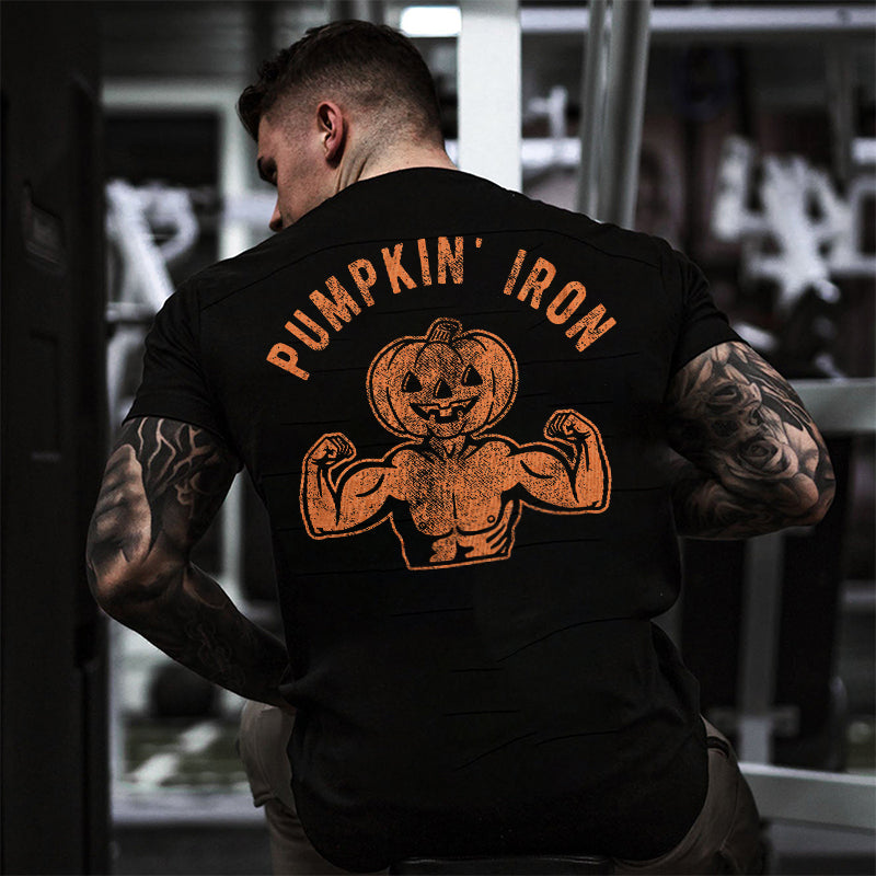 Pumpkin' Iron Printed Men's T-shirt