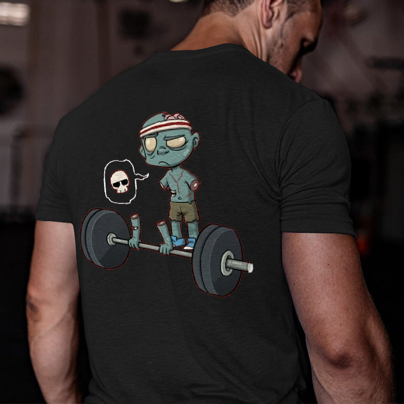 DeadLift Zombies Printed Men's T-Shirt