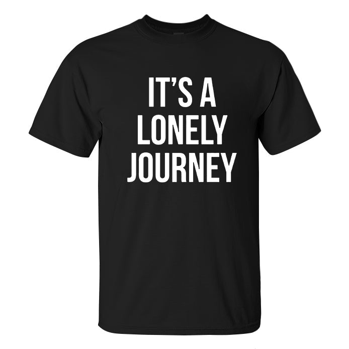 It's A Lonely Journey Printed Men's T-Shirt