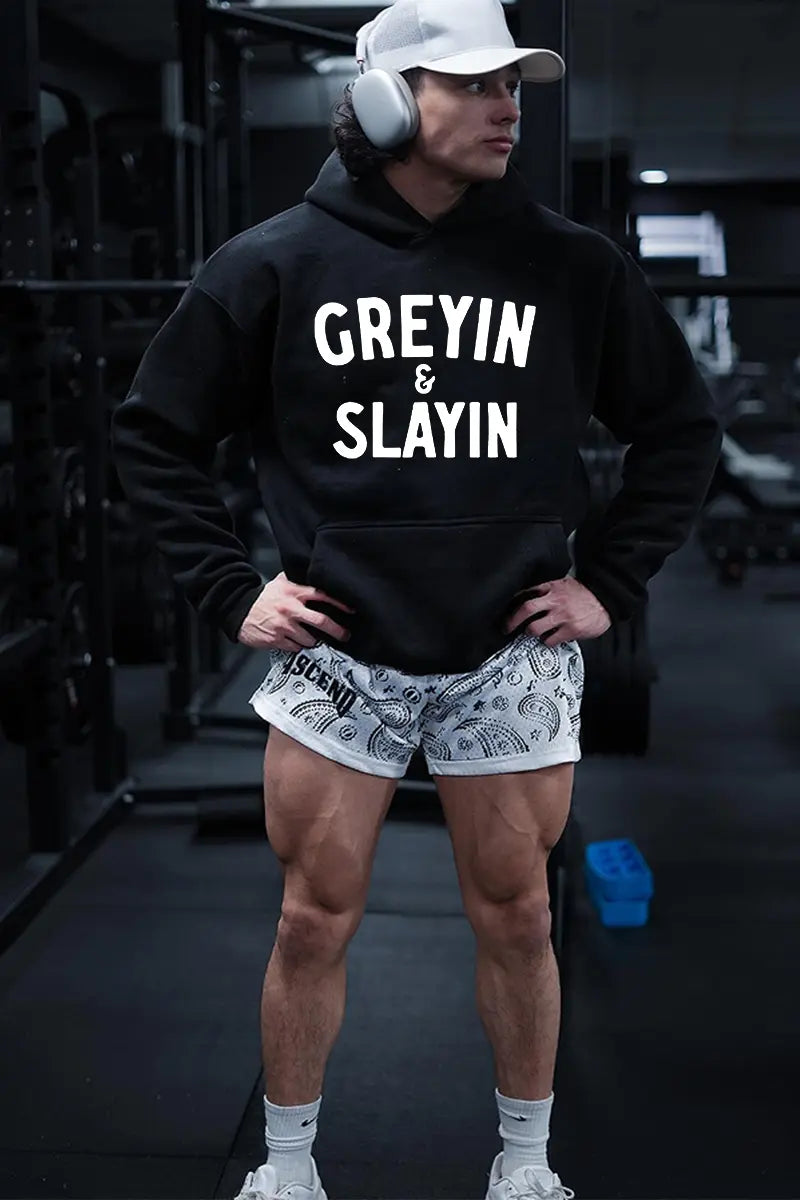 Greyin & Slayin Printed Men's Hoodie