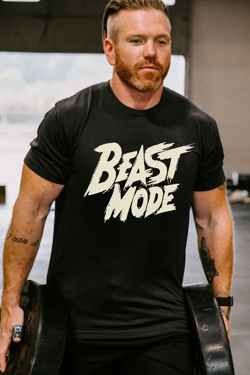 Beast Mode Printed Men's T-shirt