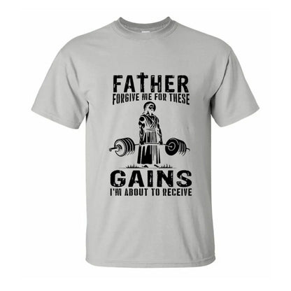 Father Forgive Me For These Printed Men's T-shirt