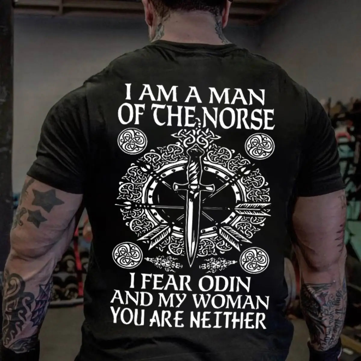 Viking I Am A Man Of The Norse Printed Men's T-shirt