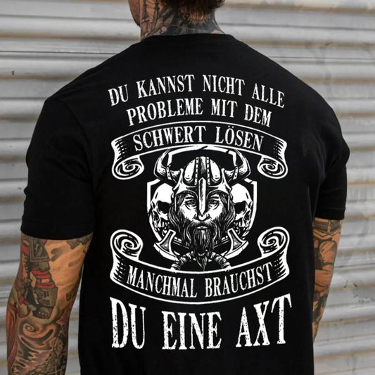 Viking Du Kannst Nicht Alle Problem Mit Dem Printed Men's T-shirt