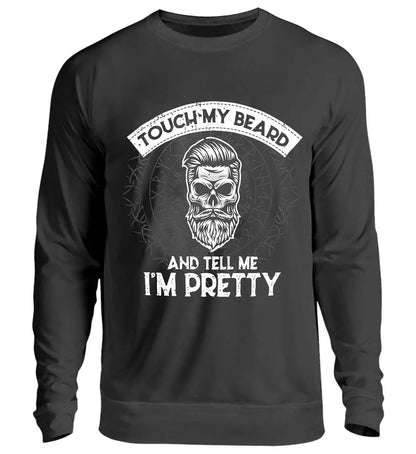 Viking Touch My Beard And Tell Me I'm Pretty Printed Long Sleeves Men's T-shirt