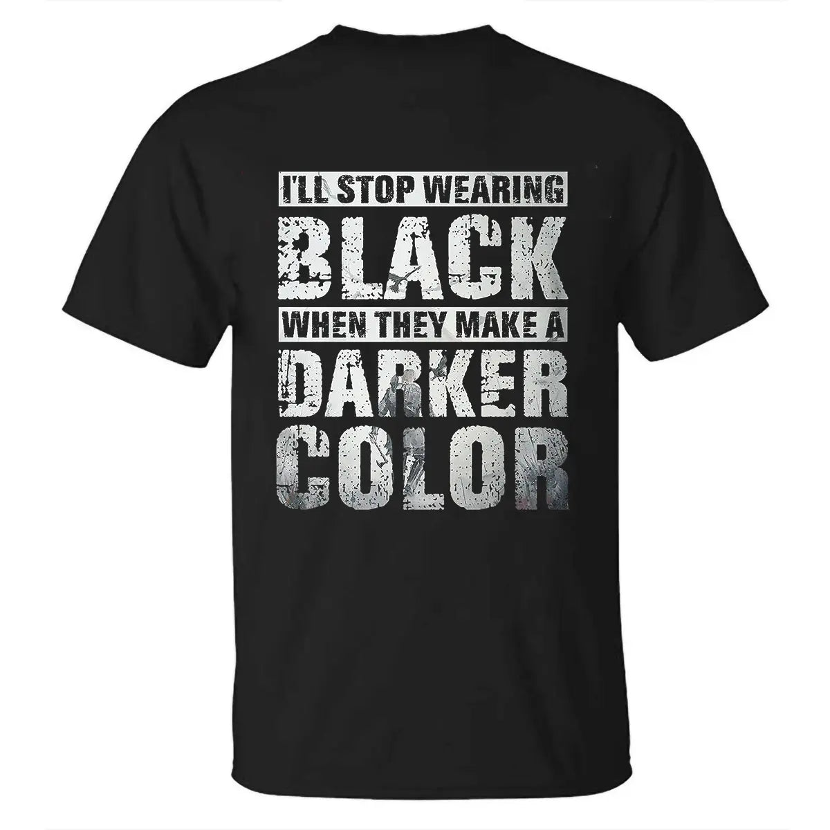 Viking I'll Stop Wearing Black Printed Men's T-shirt