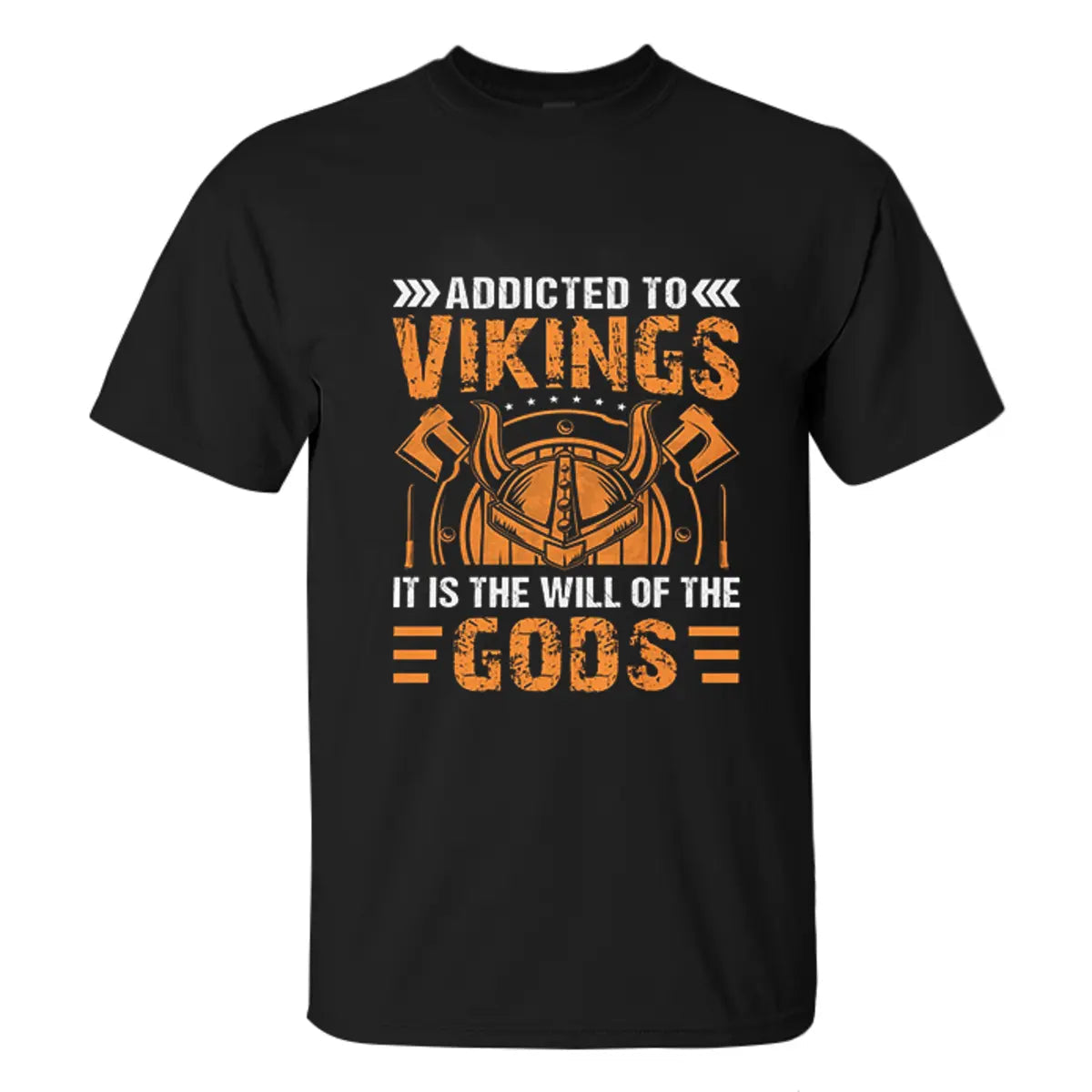 Viking Addicted To Vikings Printed Men's T-shirt