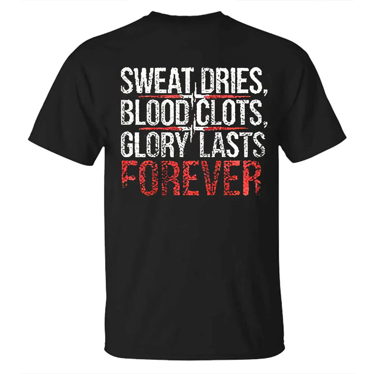 Sweat Dries Blood Clots Printed Casual Men's T-shirt